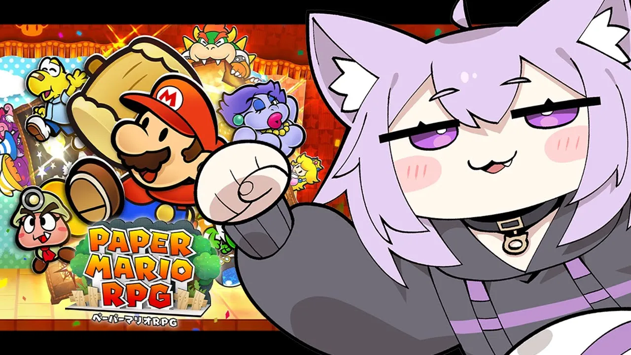 【 ペーパーマリオRPG 】念願のリメイクやったｱｱｱｱｱｱｱｱ #01【 猫又おかゆ/ホロライブ 】