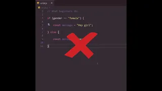 JavaScript tip If and Else Shorthand