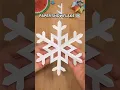 EASY PAPER SNOWFLAKE STEP BY STEP BEST SCHOOL PROJECT INCL ART
