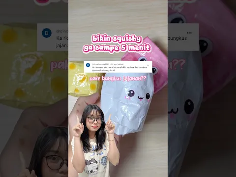 BIKIN SQUISHY DARI BUNGKUS JAJANAN?? LUCU BGT TERNYATA💕🎀 #artbytatae #art #diy #kawaiicraft