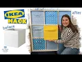 IKEA HACKS STORAGE BOX DIY Custom Fabric Drona Box Covers for Kallax Unit