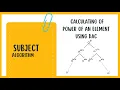 Calculating Power of an Element using Divide and Conquer Analysis of Time Complexity Compilation