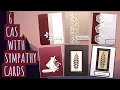 6 Clean and Simple CAS With Sympathy Cards