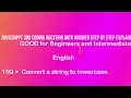 JavaScript Tutorial Converting a String to Lowercase - Step-by-Step Guide