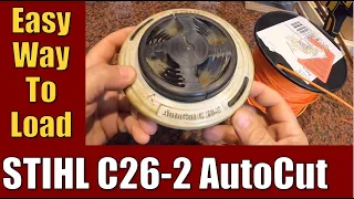 Easy Trick to Load STIHL AutoCut C26-2 String Trimmer Head for Gas or Battery Weedeaters
