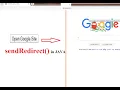 How to open web URL link using servlet in java