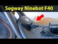 Segway Ninebot KickScooter F40E electric scooter - Charger battery power how to charge and replace