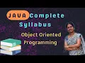 Object oriented programming OOPS 3 JAVA COURSE in telugu