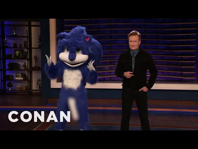 The New &amp; Improved Sonic The Hedgehog Stops By CONAN - CONAN on TBS