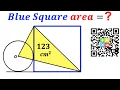 Can you calculate area of the Blue Square Circle