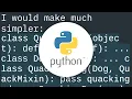 Duck Typing isinstance -