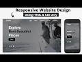 Responsive Website Design using Html CSS Javascript Mobile Friendly Website
