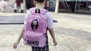 Pink Canvas backpack