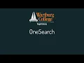 OneSearch Introduction to Searching
