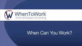 When Can You Work