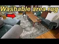 Refreshing my home with this GARVEE washable area rug