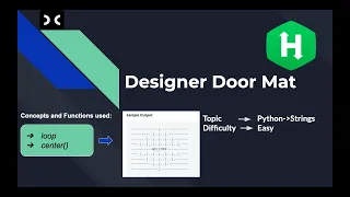 Designer Door Mat HackerRank Python String