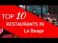 Download Lagu Top 10 best Restaurants in Le Beage, France