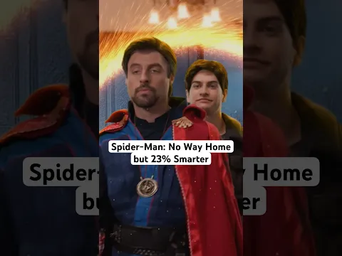 Spider-Man: No Way Home but 23% Smarter 🍿 #spiderman #movie #comedy