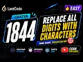1844 Replace All Digits with Characters LeetCode Problem Solving Playlist Easy Solution