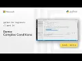 Demo Complex Conditions Python for Beginners 24 of 44