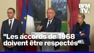 Immigration, relations avec l'Algérie… la conférence de presse de François Bayrou en intégralité