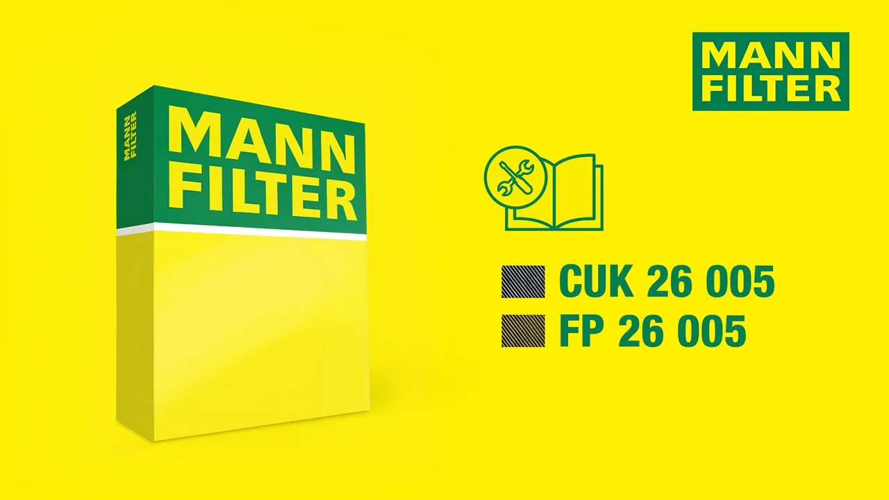How to change a cabin air filter by MANN-FILTER I CUK 26 005 - FP 26 005
