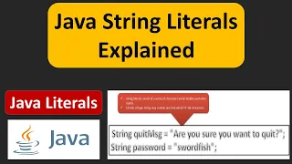 Java String Literals Explained What is a Java String Literals Java Tutorial