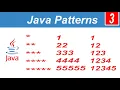 Right Angle Triangle Shape Patterns in Java