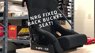 NRG Fixed Back Bucket Racing Seats FRP-300 Black Large Redline360 Reviews and Specs