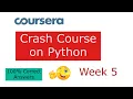 Crash Course On Python Week 5 Google IT Automation with Python 2021