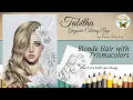 Tabitha Greyscale Coloring Page Part 2 How to Color Blonde Hair with Prismacolors