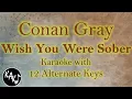 Download Lagu Wish You Were Sober Karaoke - Conan Gray Instrumental Original Lower Higher Female Key Version