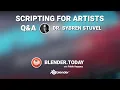 Q A SCRIPTING FOR ARTISTS Blender Everyday