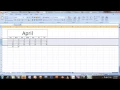 TUTORIAL How to make a Calendar in MS Excel 2007