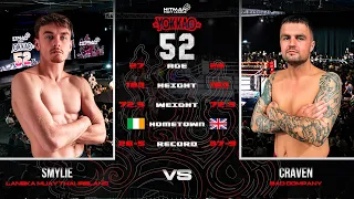 YOKKAO 52 | Garret Smylie vs Craven | Muay Thai 159 lbs - Manchester UK