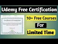 Udemy Free Certification Course for Limited time Chandan Patel