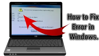 How to Fix Script Error An Error Has Occurred In The Script On This Page In Windows PC