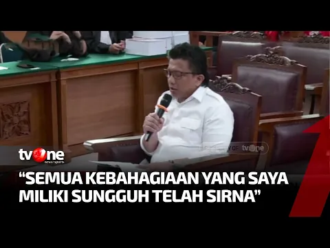 Sambo Bacakan Pleidoi dengan Judul 'Setitik Harapan dalam Ruang Sesak Pengadilan'