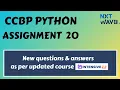 Coding Assignment 20 Python CCBP Nxtwave