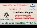 WordPress Tutorial Series - 13 WordPress Plugin