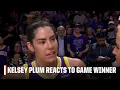 Download Lagu Kelsey Plum reageert op haar winnende wedstrijd tegen de Sparks: 'Een overwinning is een overwinn...