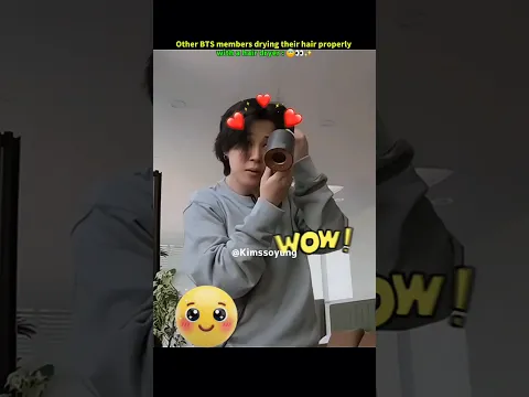 How Everyone Dries Their Hair VS SUGA’s Asian Hair-Drying Trick Unlocked 😂