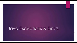 Java Exceptions Part 1 Understanding Exceptions Exception Handling in Core Java Theory