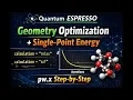Quantum espresso tutorial input file description for relax calculation