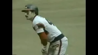 HOF Dave Winfield showing off his arm versus the White Sox 1985