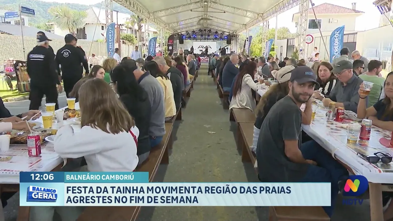 Festa da Tainha atraí 30 mil pessoas em Balneário Camboriú