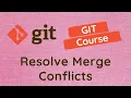 15 Resolve conflicts while merging the two branches in the GIT Project - GIT