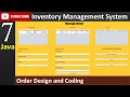 7 Inventory Management System in java - Order Page JFrame Mysql Database Netbeans IDE