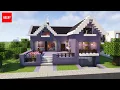 Suburban house in Minecraft - Tutorial
